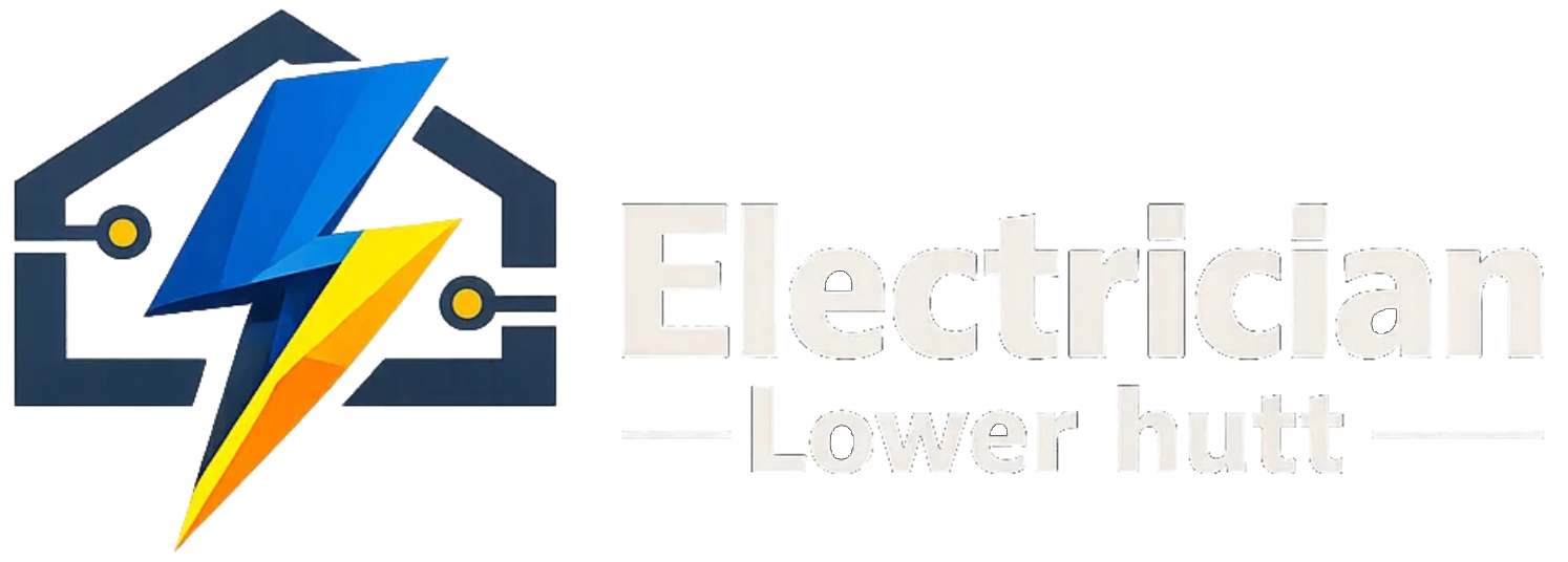Official website logo for Electrician Lower Hutt displayed on a light background.